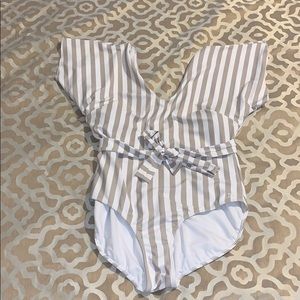 Albion fit cape one piece swimsuit
